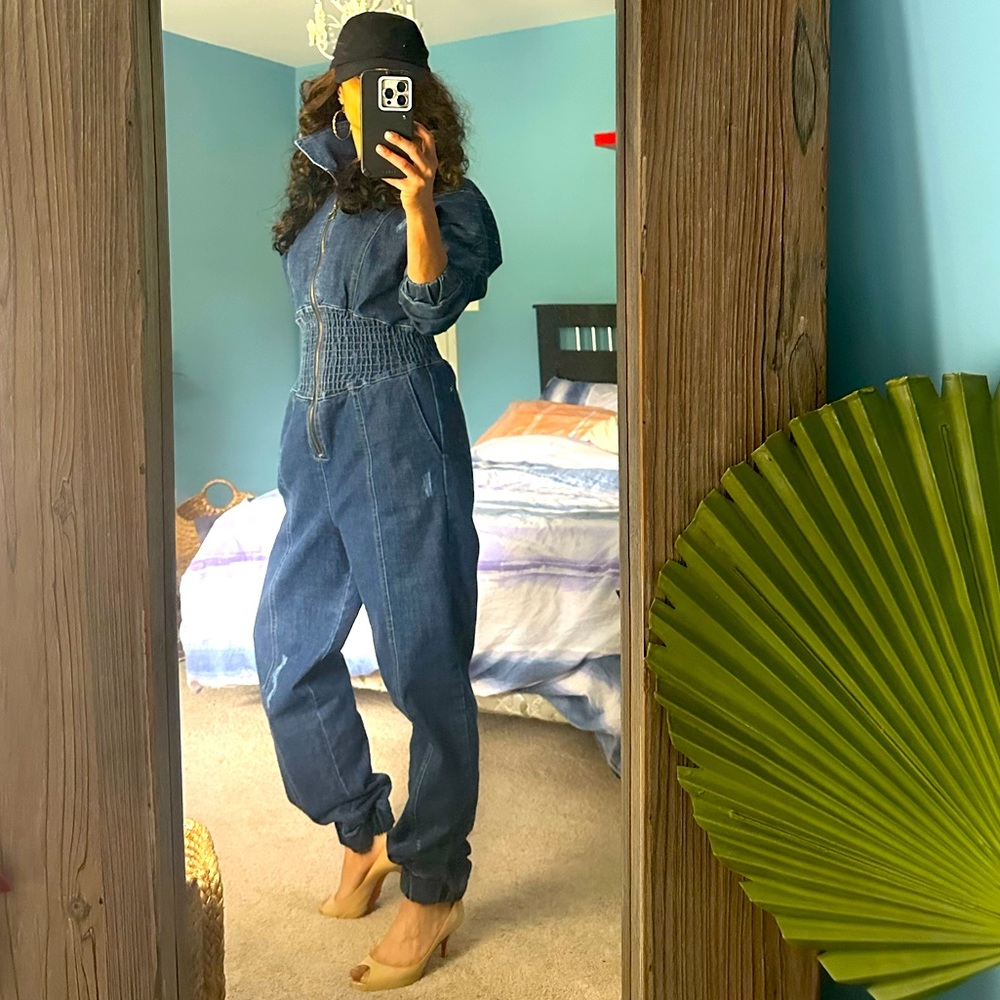 Steve Madden Nissa denim jumpsuit